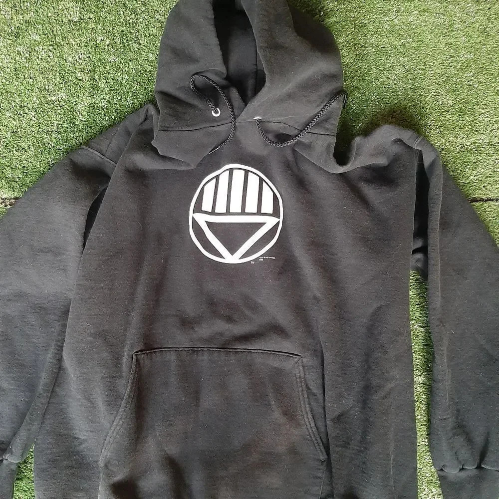 Mens DC Comics Hanes PrintPro Black Lantern Corps Hoodie Black Size XL